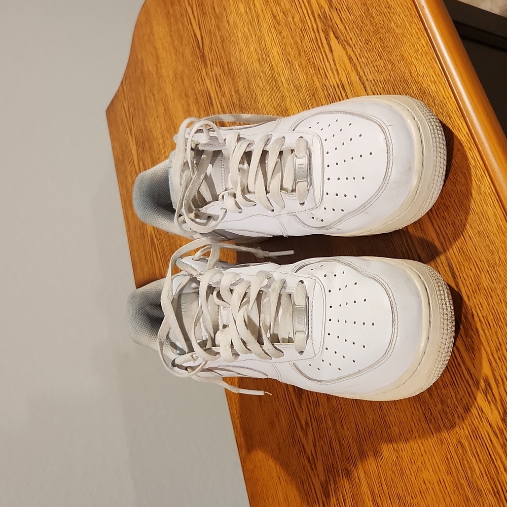 White Nike Air Force 1s